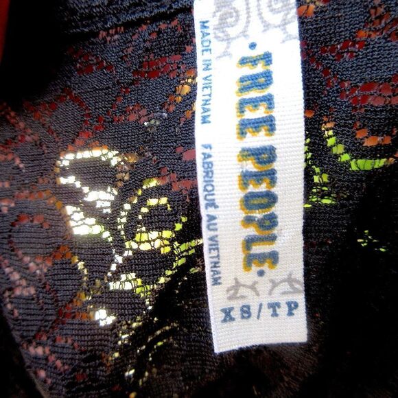 Free People Black Ruffle Tank - Picture 6 of 8